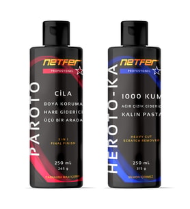 Netfer 2'li Kalın Pasta Cila Set - 2x250 mL