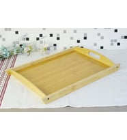 BAMBU DİKDÖRTGEN TEPSİ BÜYÜK 44X30 CM