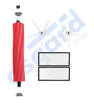 ROBOROCK Q7 , Q7+ , Q7 MAX , Q7 MAX+  Uyumlu 1 Ana Fırça 2 Yan Fırça 2 Filtre PKT-iasgf0000506