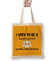 Sarcasm Funny Comment Quotes Gift - Sarcastic Women And Men Humorous Saying Bez Çanta Uzun Saplı