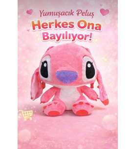 Stitch Peluş Oyuncak 30 Cm Yumuşak Hediyelik Sevimli Oyun ve Uyku Arkadaşı Orta Boy
