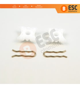 VW Passat B3 B4 3A2 3A5 35i 1988-1997 4/5 Kapı 3A0837461 İçin Cam Kriko Kılavuz Kızak Klipsi