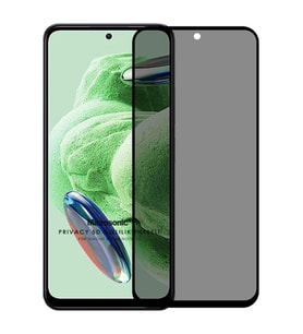 Microsonic Xiaomi Redmi Note 12 Privacy 5D Gizlilik Filtreli Cam Ekran Koruyucu Siyah