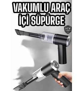 Araç İçi Süpürge Filtreli Şarjlı Süpürge Vakumlu Yıkanabilir