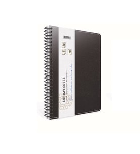 GIPTA SUNDAY NOTES SPİRALLİ DERİ KAPAKLI DEFTER 17X24 140YP. ÇİZGİLİ