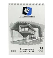 ALEX SCHOELLER A4 SPİRALLİ 50/55GR. TRANSPARAN ESKİZ BLOK DEFTER 30 YP. ALX-864