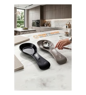 Ivanna Serisi 2 li Modern Mutfak Tezgah Üstü Kepçe Altlığı ve Kaşıklık Seti 722947