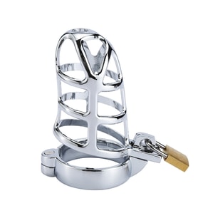 Bonilove Metal Chastity Cage Fetiş Kilitli Penis Kafesi