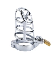 Bonilove Metal Chastity Cage Fetiş Kilitli Penis Kafesi