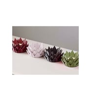 Lotus Çiçeği Tasarımlı Tealight Mumluk Seti