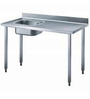 Electrolux Professional Şef Çalışma Tezgahı, Sırtlı, Evyeli (solda) - 1200 Mm BTD12L7N