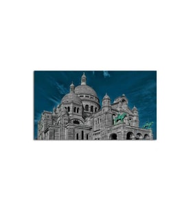 Mimari Kilise Tablo - 105811 - 40x30 Cm