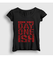 Presmono Kadın Beyaz Day One Ish V2 Wwe Güreş The Usos T-Shirt 525628tt (Siyah)