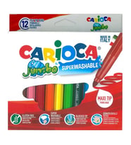CARIOCA 40569 JUMBO YIKANABİLİR 6mm KEÇELİ BOYA KALEMİ 12'Lİ