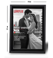 Kişiye Özel Loveflix Sevgili Çerçeveli Duvar Tablosu 15x21