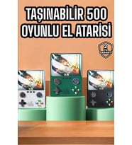 Mey İthalat® Şarjlı El Atarisi 3.5 İnç Ekran Kitap Okuma, Müzik Video İzleme (Krem)