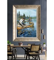 GÜMÜŞ ÇERÇEVELİ PASPARTULU TABLO C342