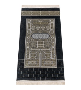 Kabe Desenli Ultra Plus Siyah Şönil Seccade 18 (STD)