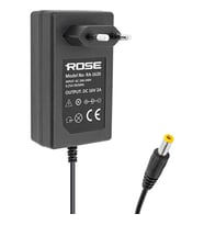 Rose RA-1620 Jack Fişli 16 Volt 2 Amper Priz Tipi Santral Power Jacklı Adaptörü 5.5*2.5 Uç (Siyah)