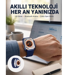 Northcity Ultra Akıllı Saat 420x480 IPS Ekran Kalp Atışı Yeni Nesil - Spor ve Sağlık Takibi