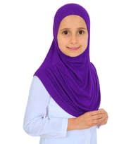 Kız Çocuk Hazır Başörtüsü Pratik Penye Şal Tesettür Giyim