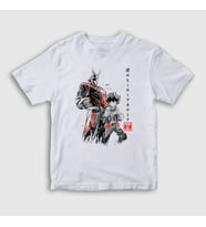 Presmono Unisex Çocuk Beyaz Team Anime Boku No Hero Academia T-Shirt 234789tt