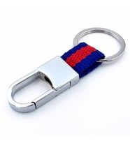 KIRMIZI MAVİ KUMAŞLI DENİZCİ KANCA METAL ANAHTARLIK KC949