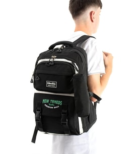 Ventis Unisex Kalemlikli Okul Çantası Lise Ortaokul 2'li Set Sırt Çantası 43*30 Cm Çok Cepli Vnt7-A