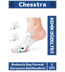 Yumuşak Yıkanabilir Bedensiz Koruma Aparat Sağ Sol Ayak Uyumlu Baş Parmak Kemik Düzeltici 6 Adet