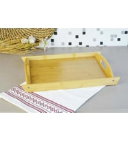 BAMBU DİKDÖRTGEN TEPSİ ORTA 37X26 CM
