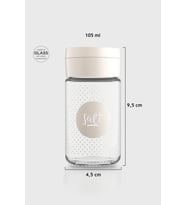 Renga Dorian Salt Desenli 105 ml Bej Kapaklı Cam Tuzluk 122007