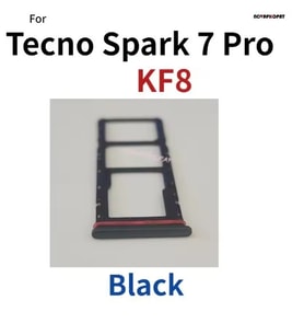 Tecno Spark 7 Pro Sim Aparatı Sim tray (Siyah)