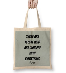 Prince Rogers Nelson Quote Lovers Gift Vintage Retro Rainbow Bez Çanta Uzun Saplı