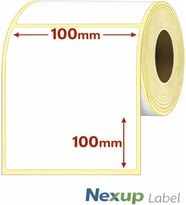 100X100 Mm Termal Etiket, Barkod/Adres/Kargo Termal Etiketleri, Zebra Diğer Yazıcılarla Uyumlu