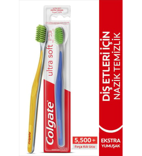 Colgate Ultra Soft Diş Etleri için Nazik Temizlik Yumuşak Diş Fırçası + Fırça Kabı Hediye