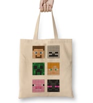 Minecraft Famous Characters 01 Bez Çanta Uzun Saplı