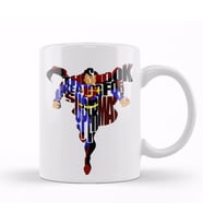 Superman Typography Kupa Bardak Porselen