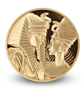 AgaKulche Amenhotep Nefertiti 1/10 Ons Altın Sikke Coin