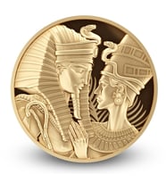 AgaKulche Amenhotep Nefertiti 1/10 Ons Altın Sikke Coin