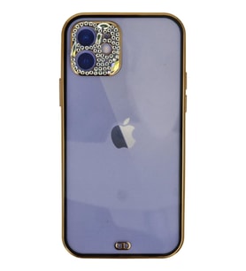 Newface Apple iPhone 12 Kılıf Liva Taşlı Silikon - Siyah