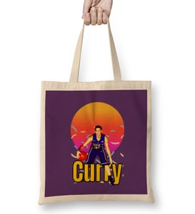 Seth Curry Vintage Art - Legend Basketball Gift Bez Çanta Uzun Saplı