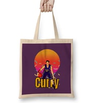 Seth Curry Vintage Art - Legend Basketball Gift Bez Çanta Uzun Saplı