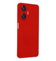 Realme C55 Kılıf Nano içi Kadife Silikon - Kırmızı