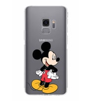 Samsung Galaxy S9  Kamera Korumalı Kapak Mickey Mouse Tasarımlı  Şeffaf  Kılıf