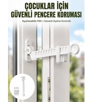 Cam Pencere Açılma Kontrol Kilidi Kolay Montaj 3 lü Yeni Nesil
