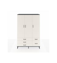 Hyperion Gardrop 5 Raflı 5 Çekmeceli Tek Askılı 132x44x195 Antrasit-Aytaşı