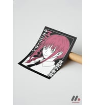Chainsaw Man Makima Anime Poster, Çerçevesiz Yüksek Kalite Duvar Afişi - Anime