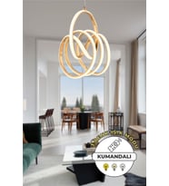 Kane Kumandalı 3 Renk Işık Dimmerli Modern Sarkıt LED Avize
