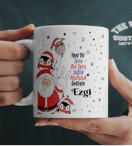 Kişiye Özel İsimli Yılbaşı Kupa Bardak