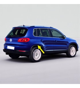 VW Tiguan 2012-2015 Sağ Arka Çamurluk Ağzı Plastik Dodik 5N0854820C